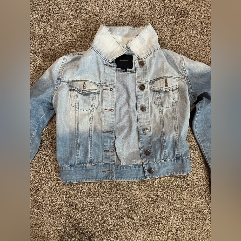 Girls Light Blue Denim Jacket - Picture 2 of 6